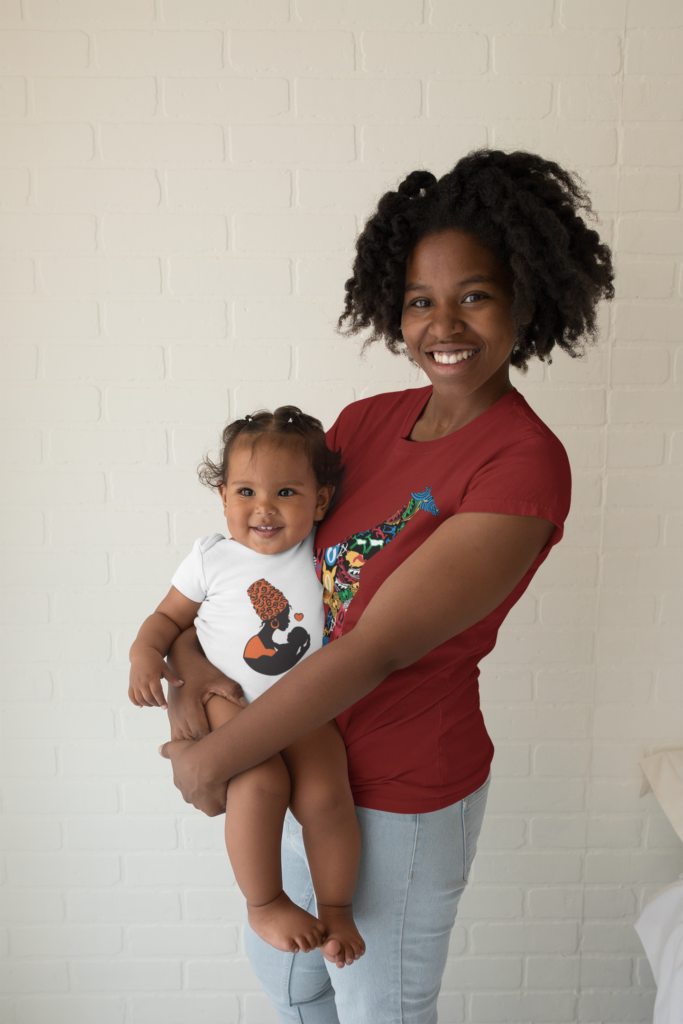 Pamoja créations tee-shirt bébé et femme