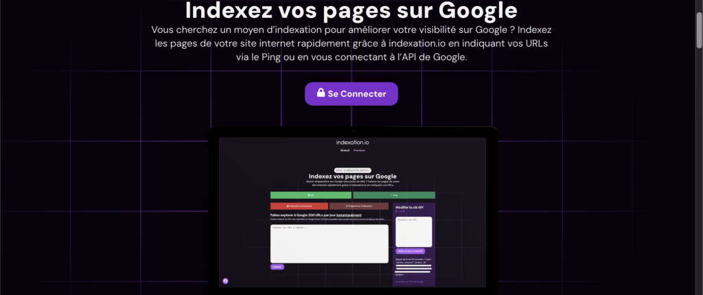 Indexation.io : Simplifiez l'Indexation de vos Pages Web sur Google