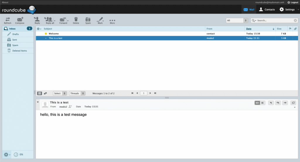 roundcube webmail