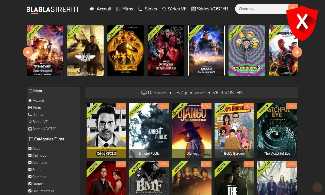 Blablastream : comprendre cette plateforme de streaming gratuite et ses risques