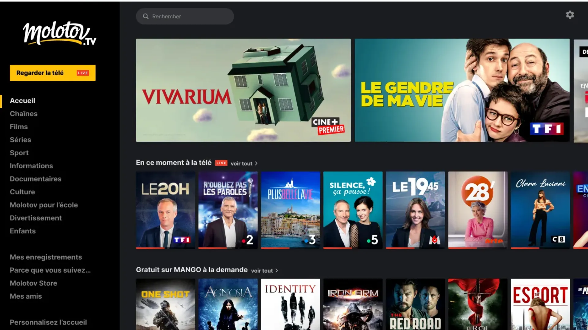 molotov streaming légal