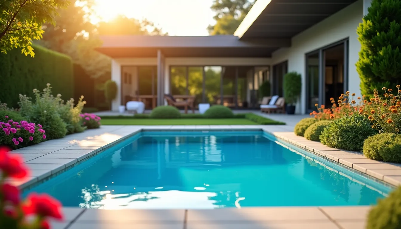 Illustration : s petits jardins ou comme première expérience avant — choisir sa piscine : l’importance du type de maison et de l’environnement