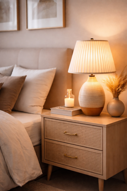 lampe de chevet table de chevet