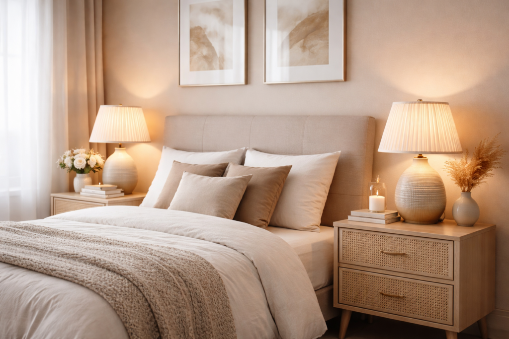 Quelle lumière choisir dans une chambre pour créer une ambiance douce et élégante ?