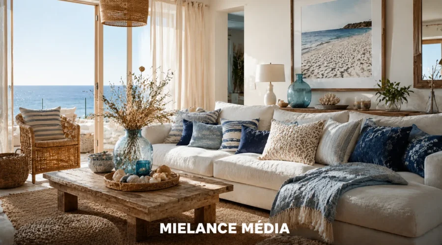 Déco bord de mer : l&rsquo;intérieur qui sent les vacances toute l&rsquo;année
