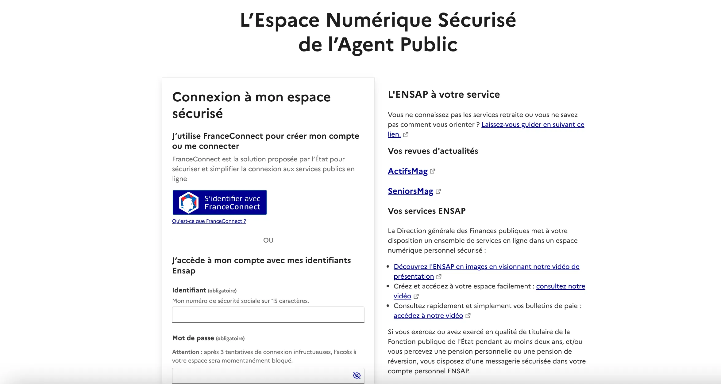 Ensap mon compte : ce que tout agent public doit savoir