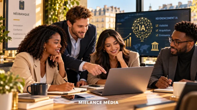 Meilleure agence de référencement IA pour une néobanque en France