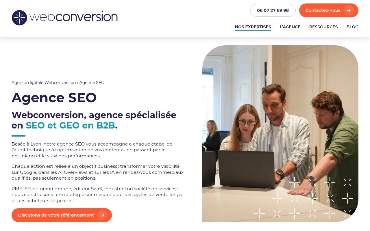Apercu du site Webconversion