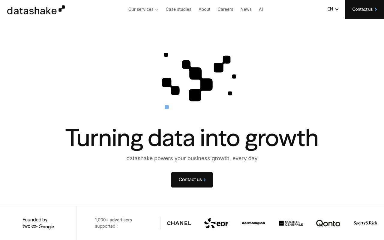 Apercu du site datashake