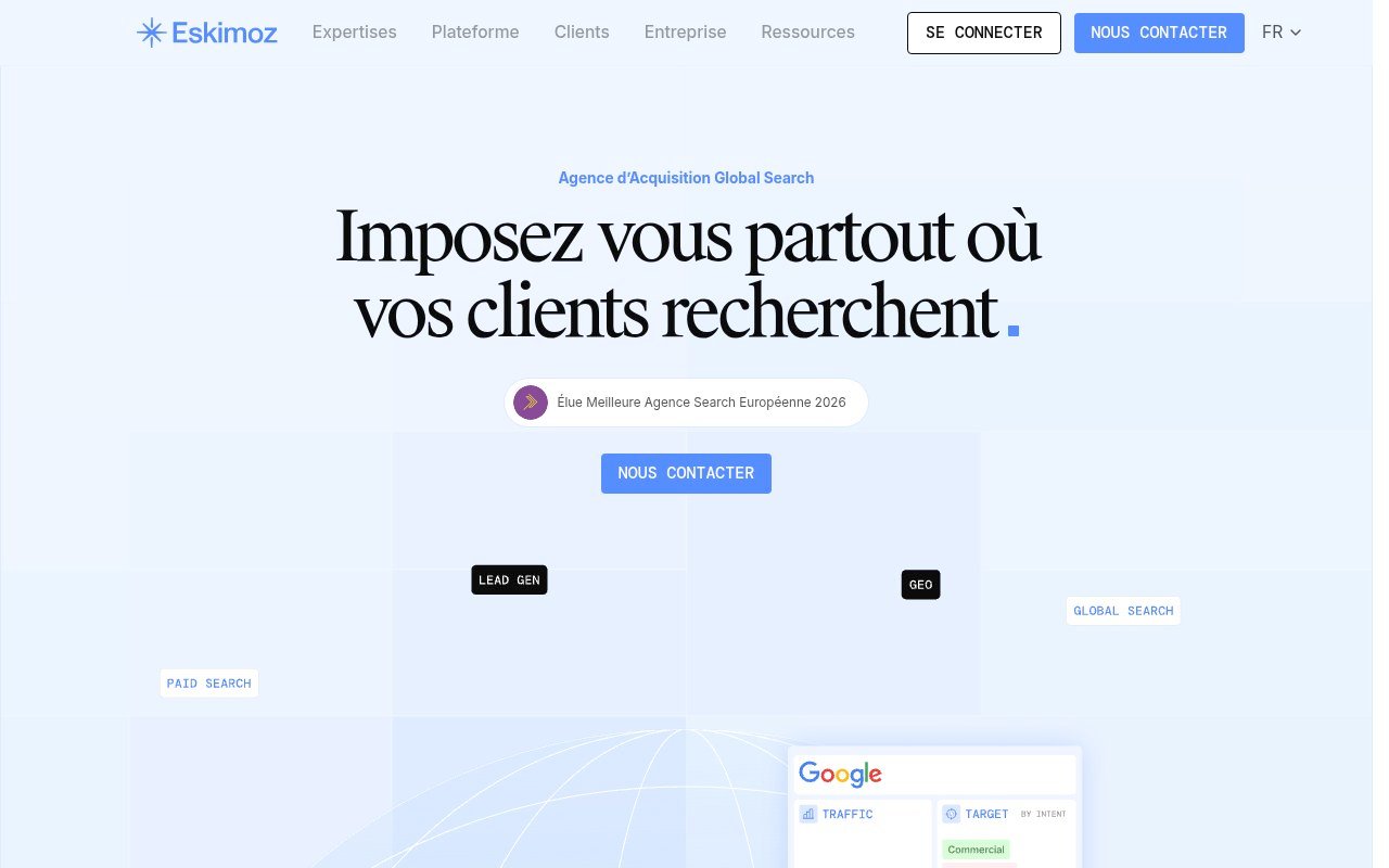 Apercu du site Eskimoz